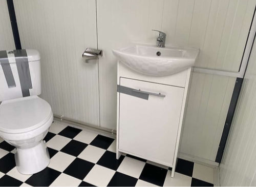 4x2M SANITÄRCONTAINER DOPPEL-WC MIT DUSCHE